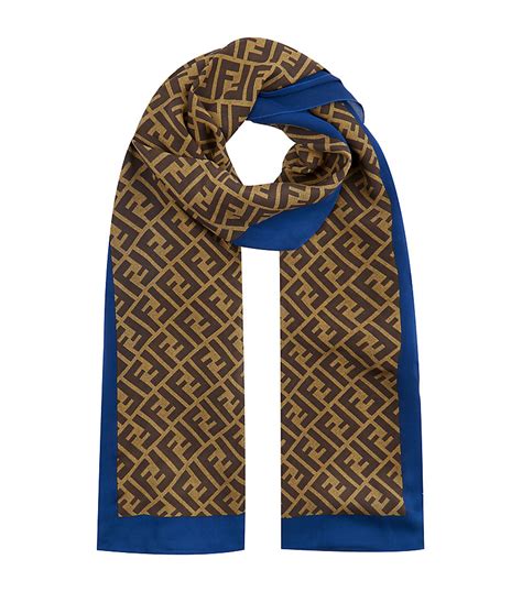 light blue fendi zucca scarf|Fendi Acrylic Zucca FF Logo Scarf .